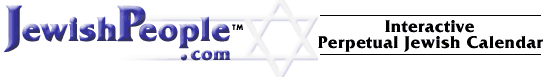 Jewish People Interactive Perpetual Jewish Calendar